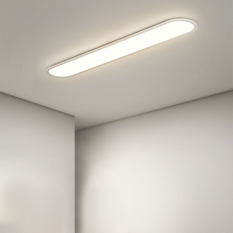 Oval LED Flush Mount Ceiling Light Fixture Modern Minimalist Metal & Acrylic Dimmable 16-31 Inch for Bedroom Living Room Dining Room | Thomler