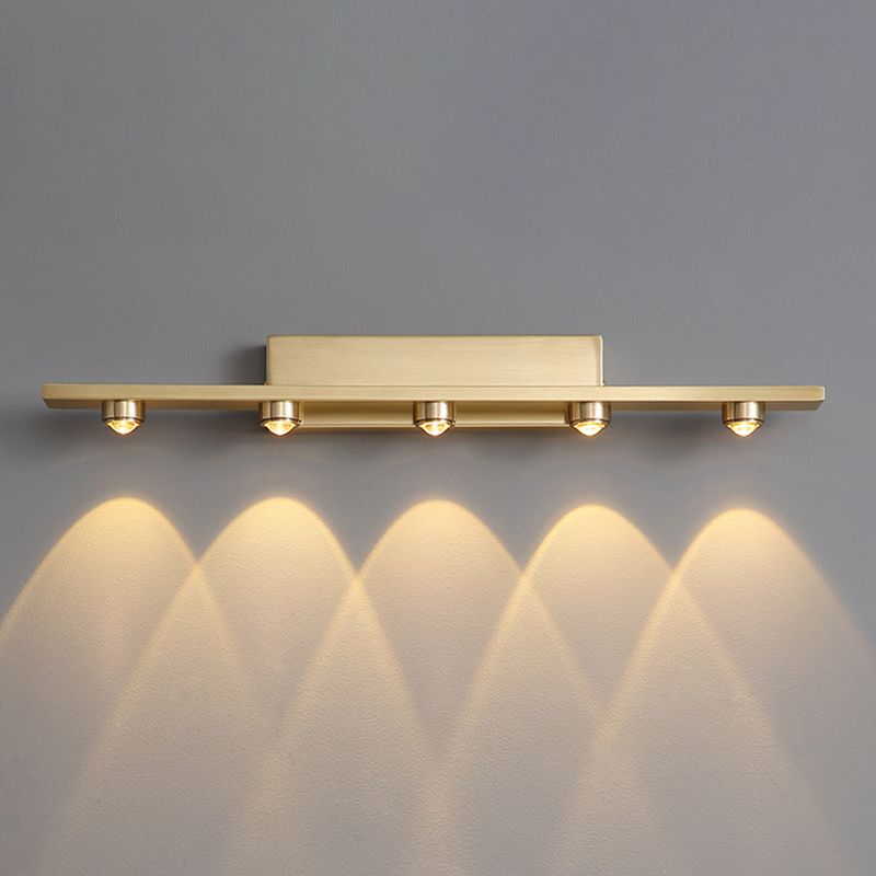 Contemporary Geometric Sconce with Flowing Panels for Vanity & Hallway – 3/5/7 LEDs | Thomler