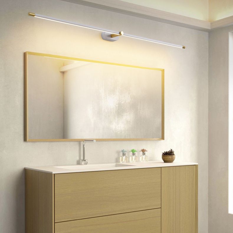 Modern Linear LED Wall Sconce – Sleek Metal & Acrylic Light Bar for Living Room, Bedroom & Bathroom | Hardwired Fixture for Contemporary | Thomler