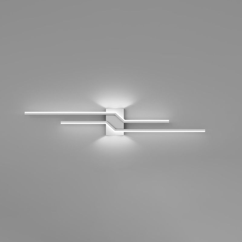 Sleek Linear Metal Wall Light with LED Acrylic Diffuser for Bathroom Bedroom Living Room | Thomler