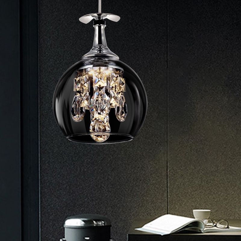 Pendant Light Glass Crystal 53.8 sq ft Indoor Dining Room Kitchen Island Hanging Ceiling Fixture Elegant Modern | Thomler