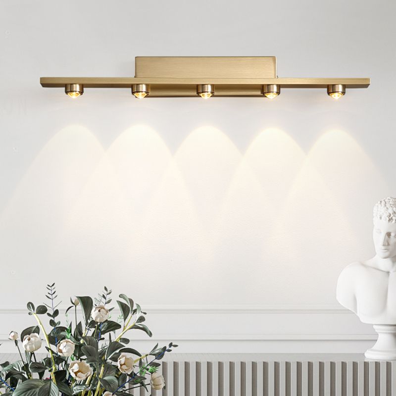 Contemporary Geometric Sconce with Flowing Panels for Vanity & Hallway – 3/5/7 LEDs | Thomler
