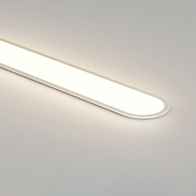 Oval LED Flush Mount Ceiling Light Fixture Modern Minimalist Metal & Acrylic Dimmable 16-31 Inch for Bedroom Living Room Dining Room | Thomler