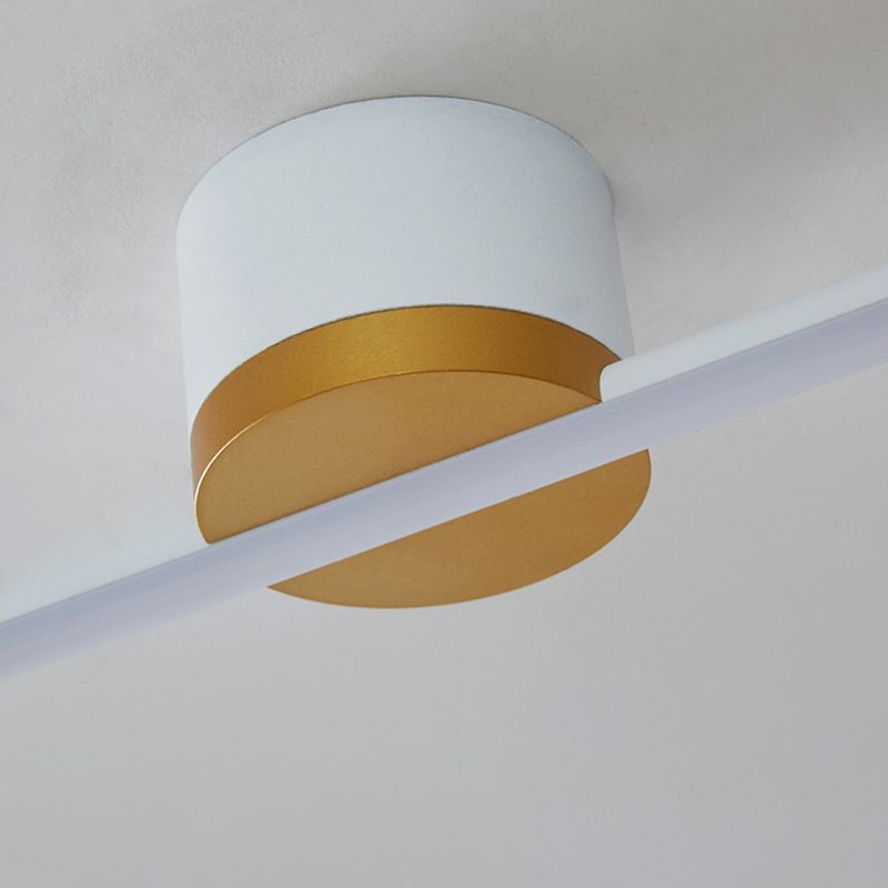 Sleek LED Flush Mount Ceiling Light for Bedroom Living Room Kitchen Hallway Modern Linear Panel Fixture with Silicone Diffuser | Thomler