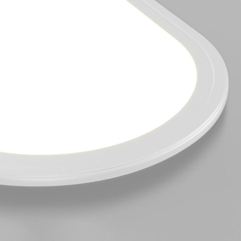 Oval LED Flush Mount Ceiling Light Fixture Modern Minimalist Metal & Acrylic Dimmable 16-31 Inch for Bedroom Living Room Dining Room | Thomler