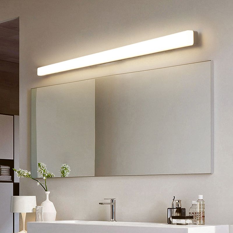Modern LED Bathroom Vanity Light Bar White Acrylic Wall Sconce for Mirror Lighting IP44 Rated | Thomler