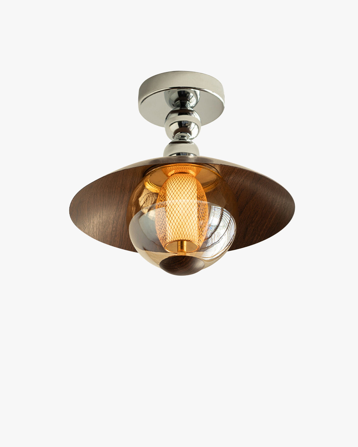 Ceiling Light Glass Dome 12 in Flush Mount Hallway Entryway Lighting Soft Warm Glow | Thomler
