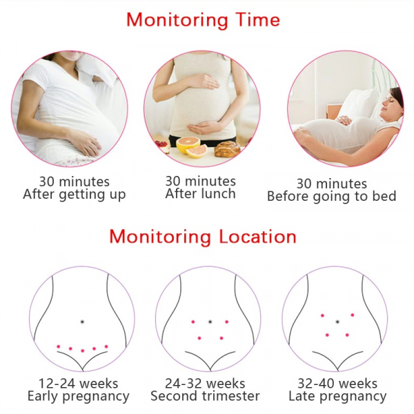 Handheld Fetal Heart Rate Monitor for Home Pregnancy Monitoring with LCD Display & Audio Speaker | Thomler