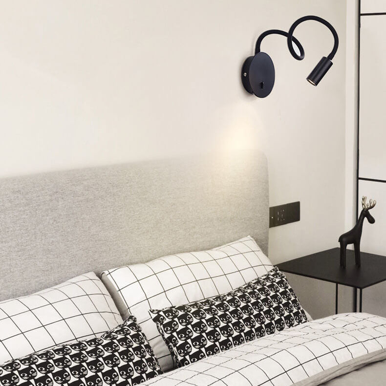 Adjustable LED Wall Light with 360° Rotating Head – Modern Aluminum Sconce for Living Room & Home Office | Thomler