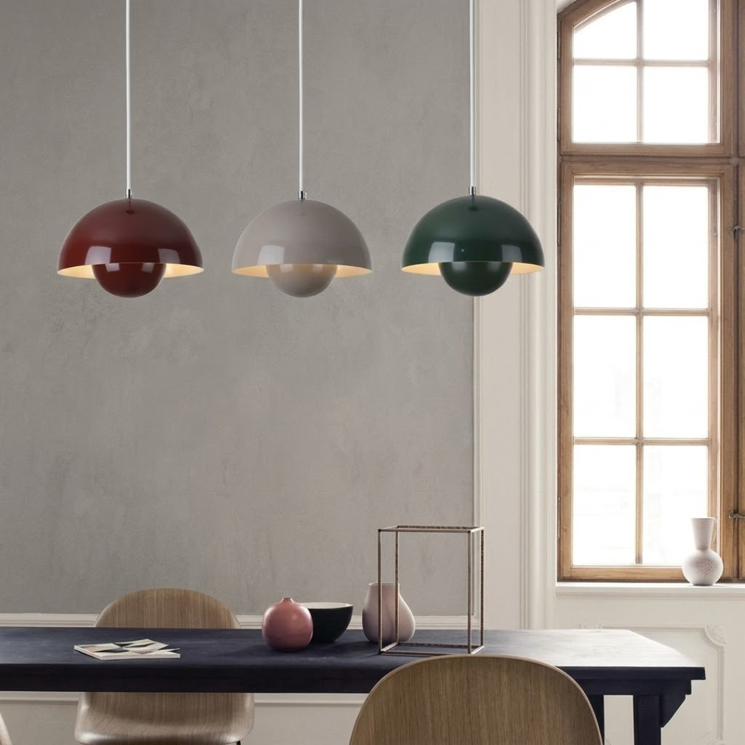 Hanging Planter Light Fixture with Built-In Pot for Indoor Plants & Modern Scandinavian Farmhouse Decor | Thomler