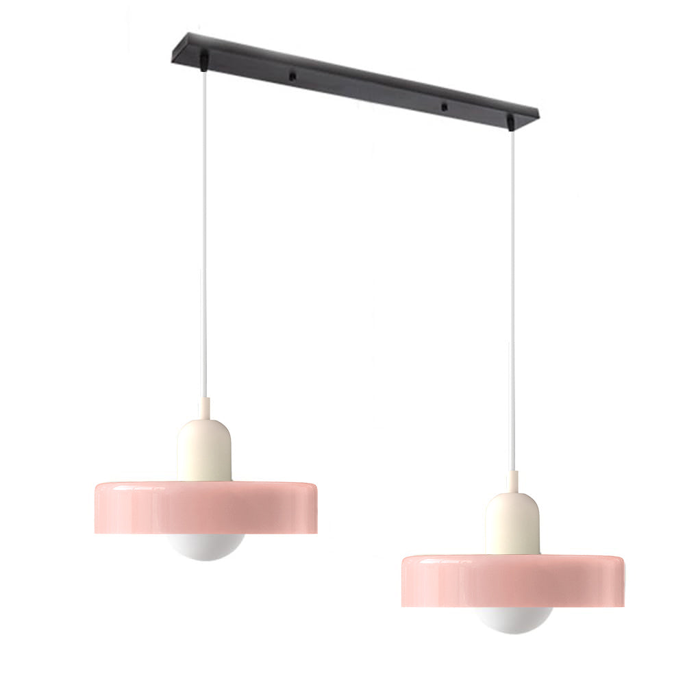 Pendant Light Glass Double Shade G9 35.0 cm Dining Room Kitchen Island Ceiling Fixture Modern Hanging Lamp | Thomler