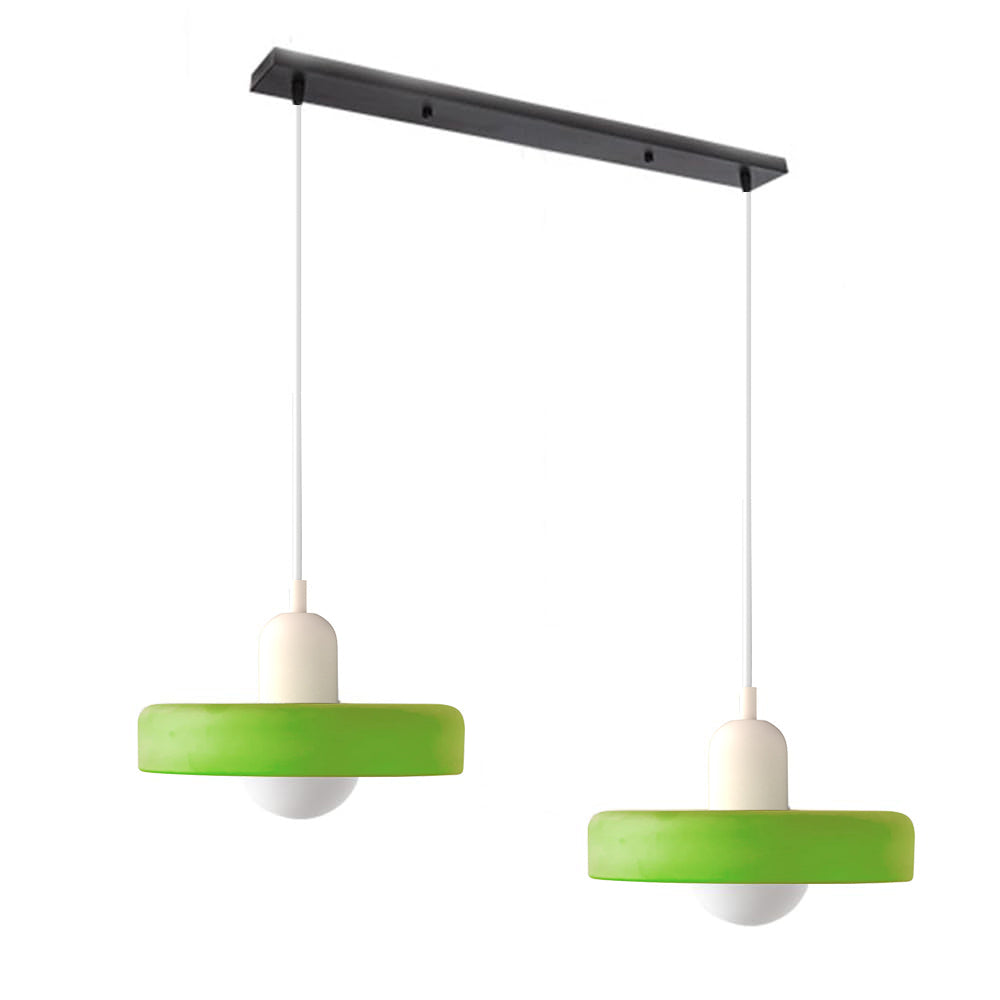 Pendant Light Glass Double Shade G9 35.0 cm Dining Room Kitchen Island Ceiling Fixture Modern Hanging Lamp | Thomler