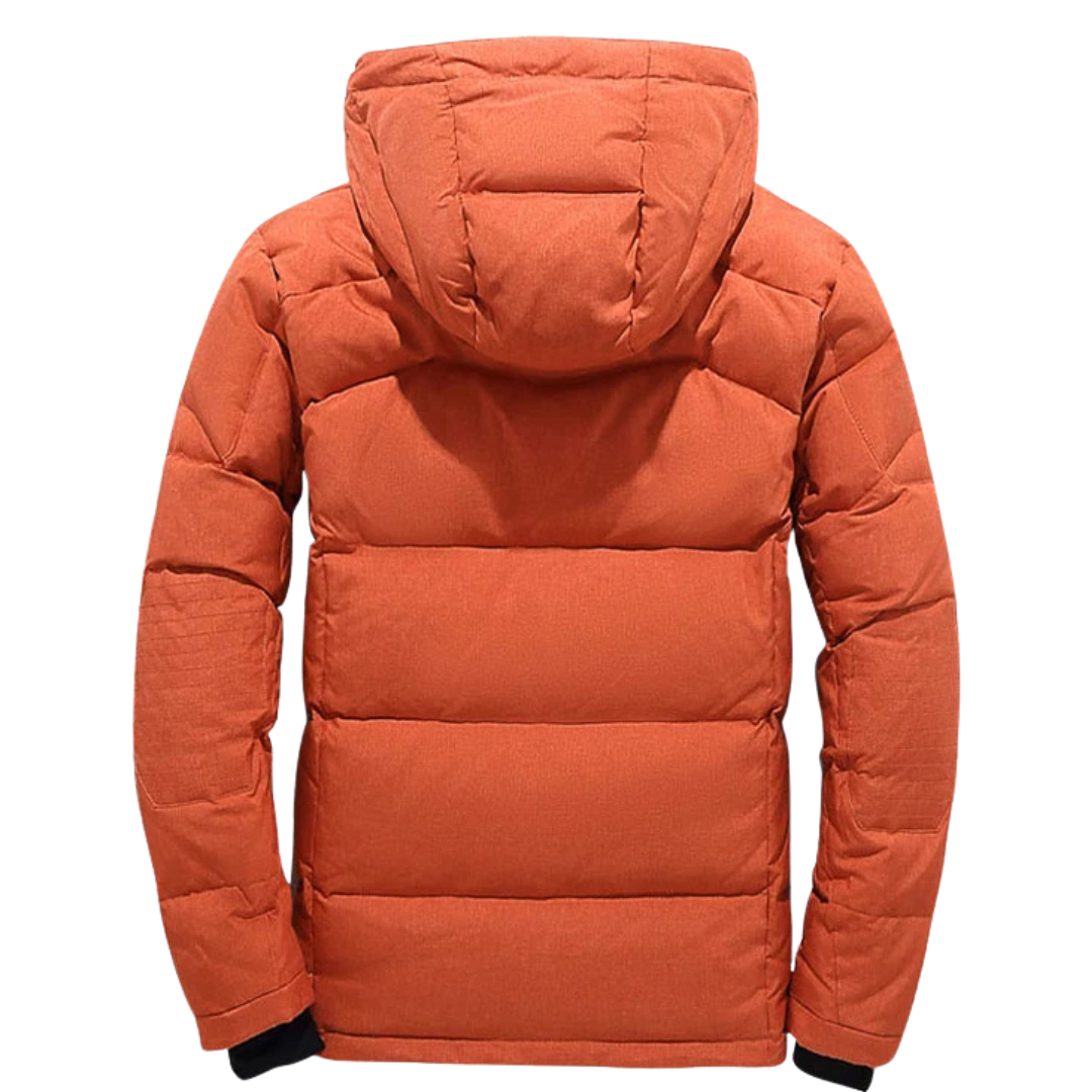 Insulated Winter Parka Jacket with Detachable Hood for Men – Windproof Cold Weather Coat for Outdoor Hiking Camping & Everyday Commuting | Thomler