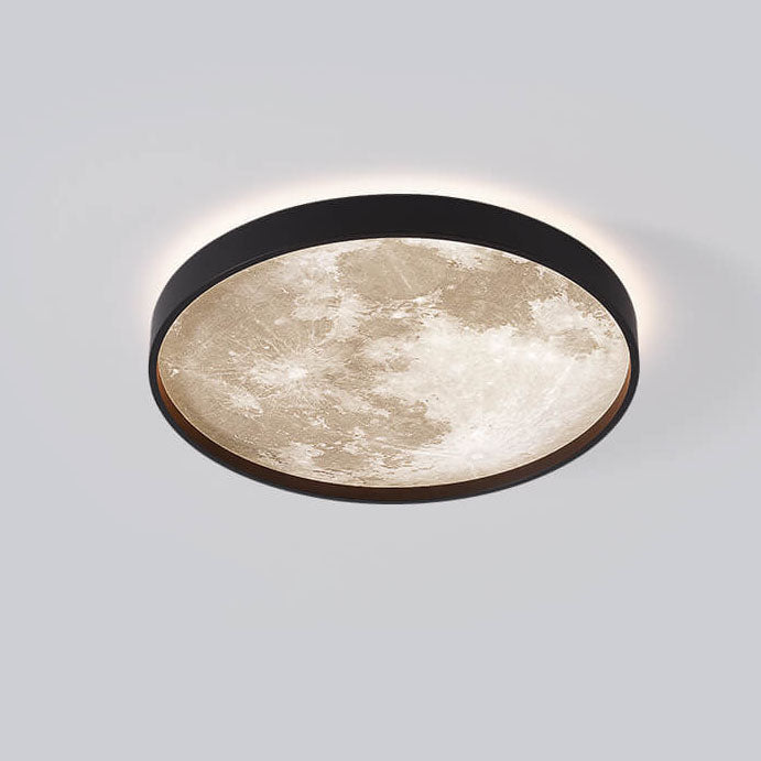 LED Flush Mount Ceiling Fixture with Remote Control - Acrylic Disc Overhead Panel for Bedroom, Kitchen, Hallway | Thomler