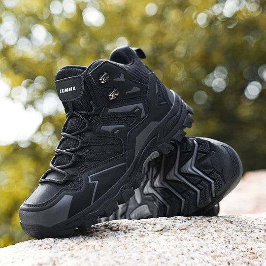 Cushioned High-Top Hiking Boots with Ankle Support for Men & Women – Waterproof Trail Shoes for Outdoor Adventures & Travel | Thomler