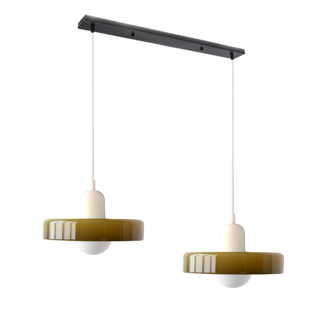 Pendant Light Glass Double Shade G9 35.0 cm Dining Room Kitchen Island Ceiling Fixture Modern Hanging Lamp | Thomler