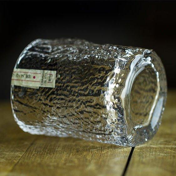 Traditional Cut Crystal Whisky Tumbler with Textured Faceted Design for Bourbon & Scotch Lovers | Thomler