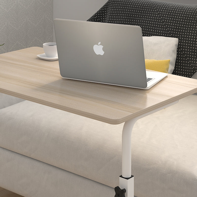 Laptop Table Steel Frame 60.0 cm x 40.0 cm Mobile Home Office Bedside Adjustable Height 70.0–88.0 cm Rolling Desk | Thomler