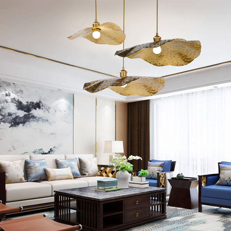 Pendant Light Electroplated Iron 11.8 in Adjustable Modern Living Room Restaurant Bar Hanging Ceiling Lamp | Thomler