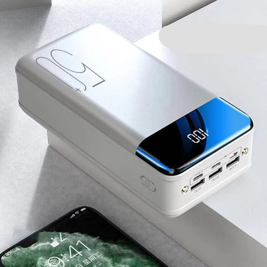 50,000 mAh Portable Charger for Laptop, Tablet & Phone – Fast Charging External Battery Pack with USB-C & USB-A Ports | Thomler