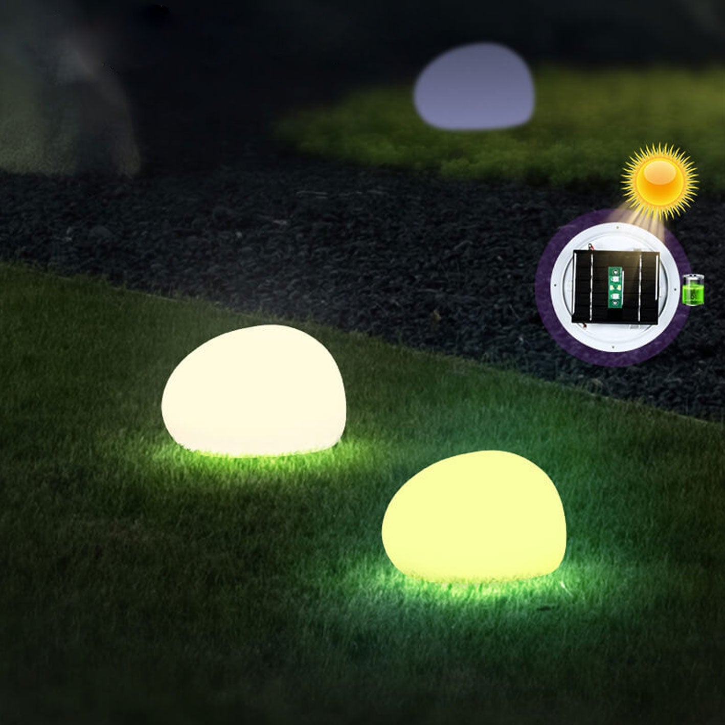 Outdoor Wall Light PE 0.5W Solar White 7.87 in Modern Patio Garden Pathway LED Fixture | Thomler