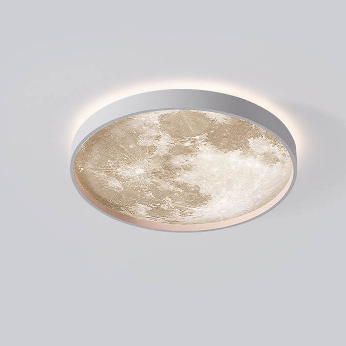 LED Flush Mount Ceiling Fixture with Remote Control - Acrylic Disc Overhead Panel for Bedroom, Kitchen, Hallway | Thomler