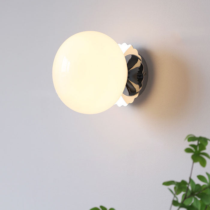 Wall Lamp Iron 7.1 in Modern Pink Beige White Bedside Living Room Bedroom Study LED E26 Light | Thomler