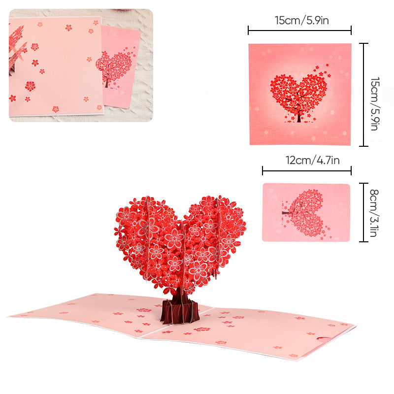 Popup Flower Greeting Card with 3D Laser-Cut Design for Mom, Grandma & Special Occasions | Thomler