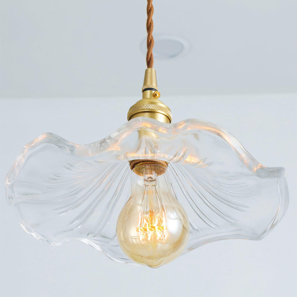 Pendant Light Glass Flower LED Hanging Lamp Living Room Bedroom Dining Room Decorative Ceiling Lighting | Thomler