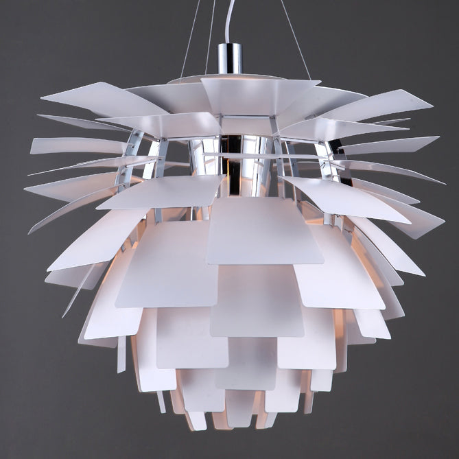 Pendant Light Metal Pinecone 20 in Adjustable Living Room Dining Area Chandelier Decorative Ceiling Fixture | Thomler