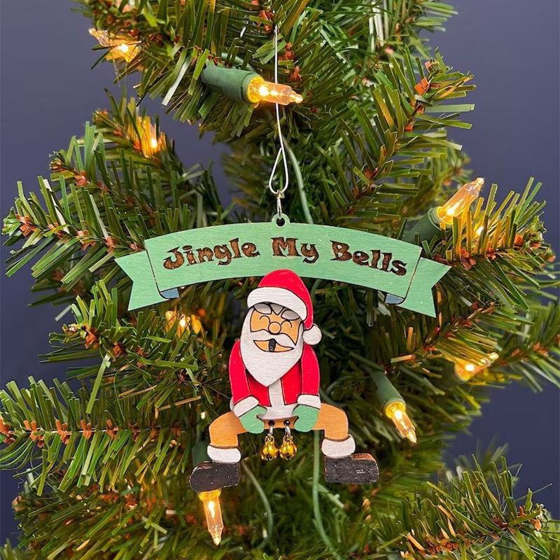 Funny Holiday Tree Ornament with Jingling Bells – Humorous Christmas Decoration for Home | Thomler