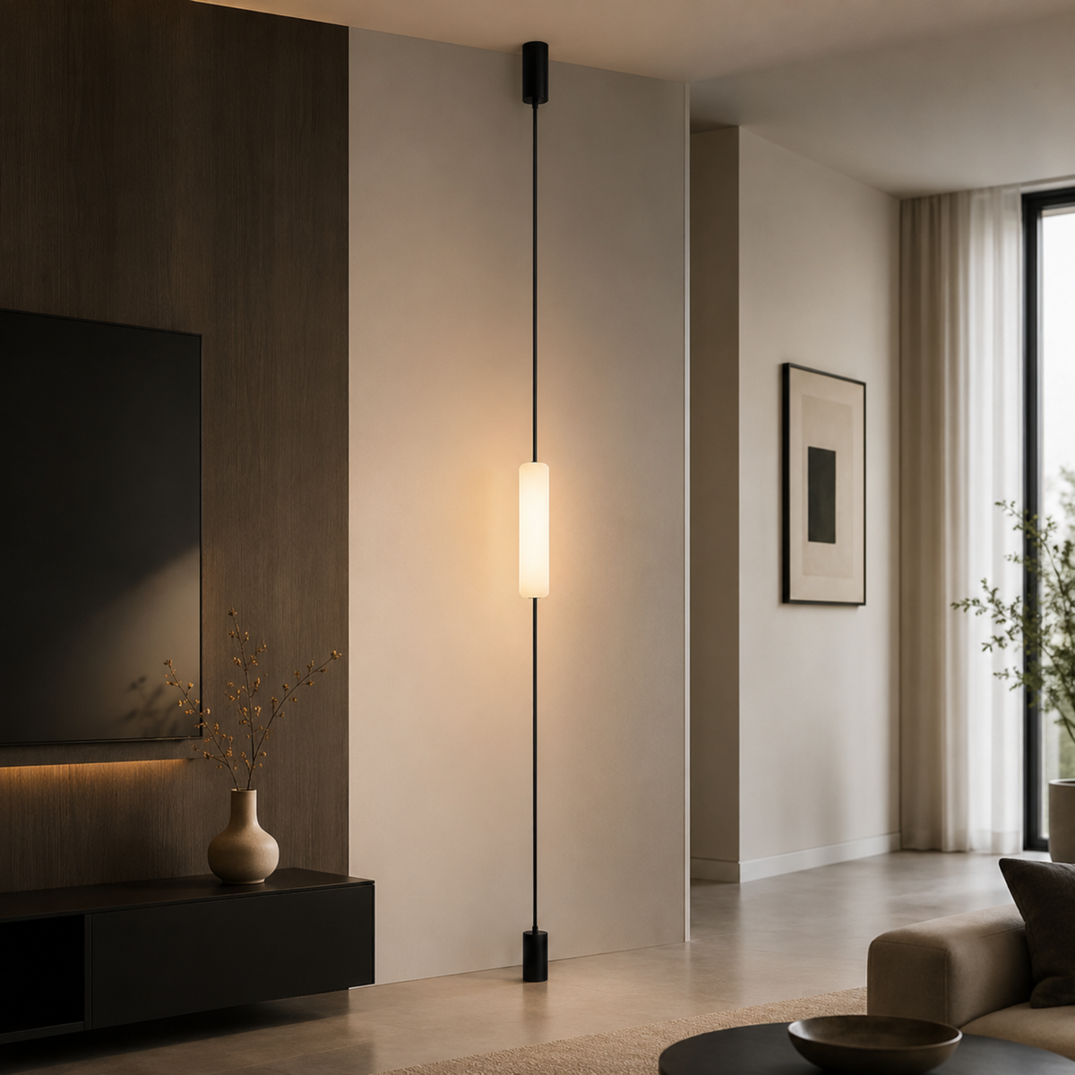 Vertical LED Pole Light – Full-Height Ambient Column Lamp for Living Room & Bedroom | Thomler