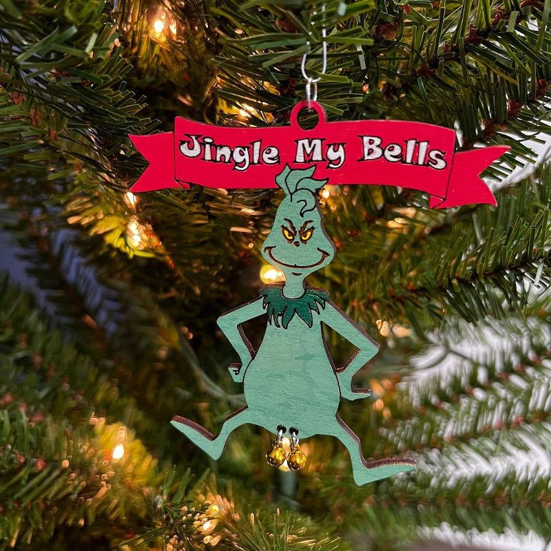 Funny Holiday Tree Ornament with Jingling Bells – Humorous Christmas Decoration for Home | Thomler