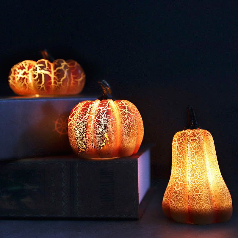 Battery-Powered LED Jack-O'-Lantern Decoration with Warm Glow for Indoor & Outdoor Halloween | Thomler