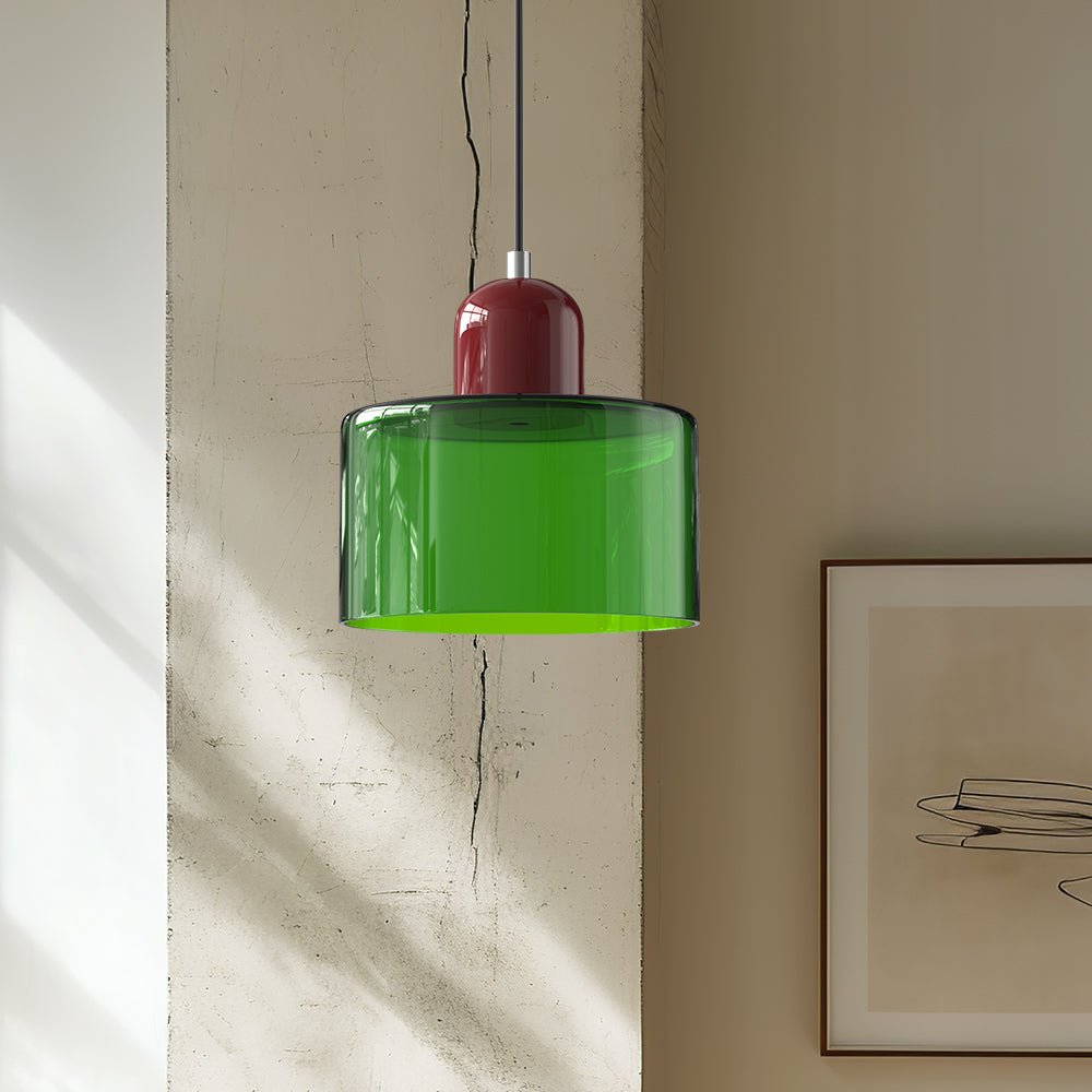 Glass Pendant Light Fixture with Adjustable Cord for Kitchen Island, Dining Room, and Living Room | Thomler