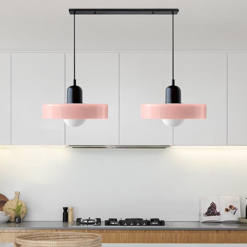 Pendant Light Glass Double Shade G9 35.0 cm Dining Room Kitchen Island Ceiling Fixture Modern Hanging Lamp | Thomler