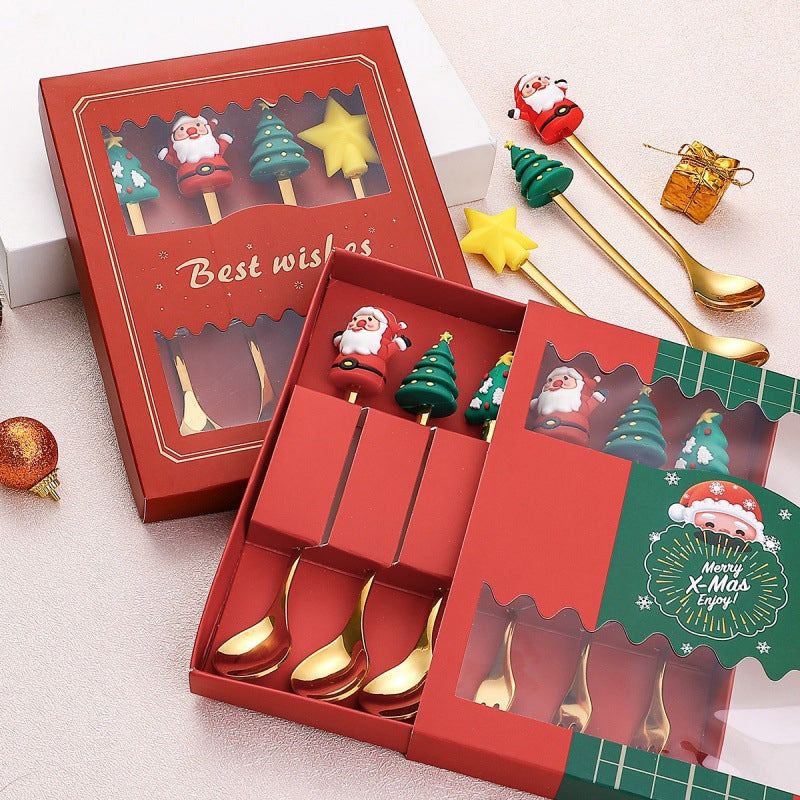 Holiday Flatware Set – Festive Spoons & Forks with Christmas Charm for Elegant Dining & Table Decor | Thomler