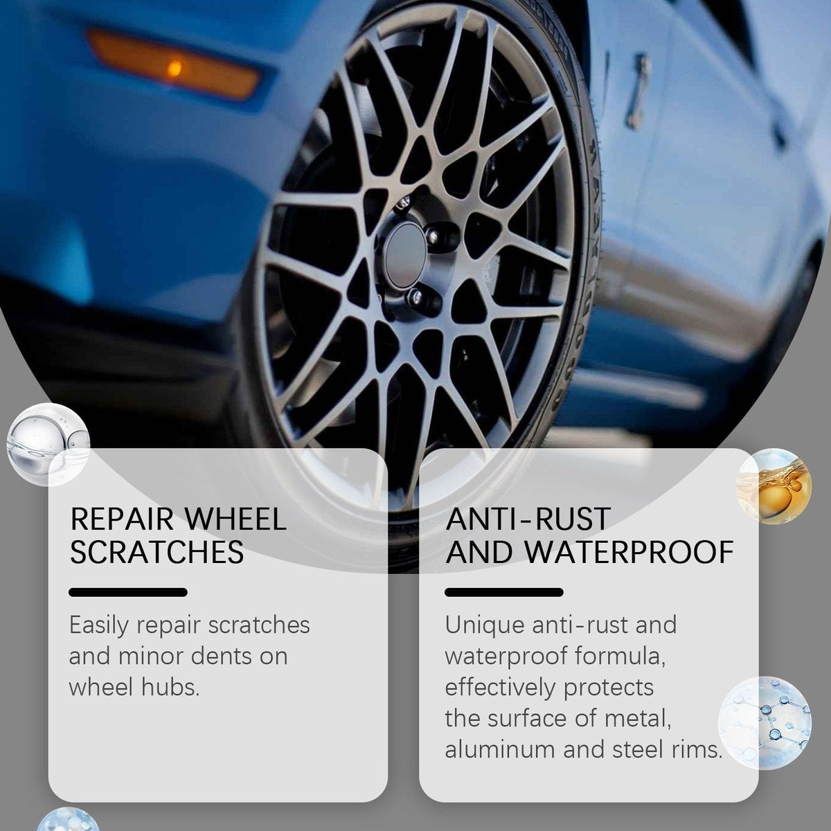Wheel Touch-Up Paint Pen Set – 3-Pack Black Finish Scratch Repair for Rims & Alloys | Thomler