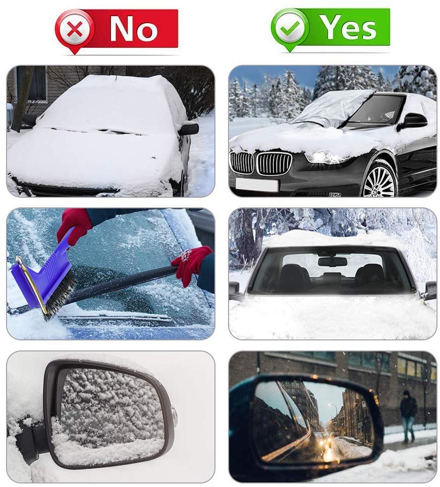 All-Weather Auto Windshield Protector with Magnetic Hold for Year-Round Ice, Snow, Sun & Frost Defense | Thomler