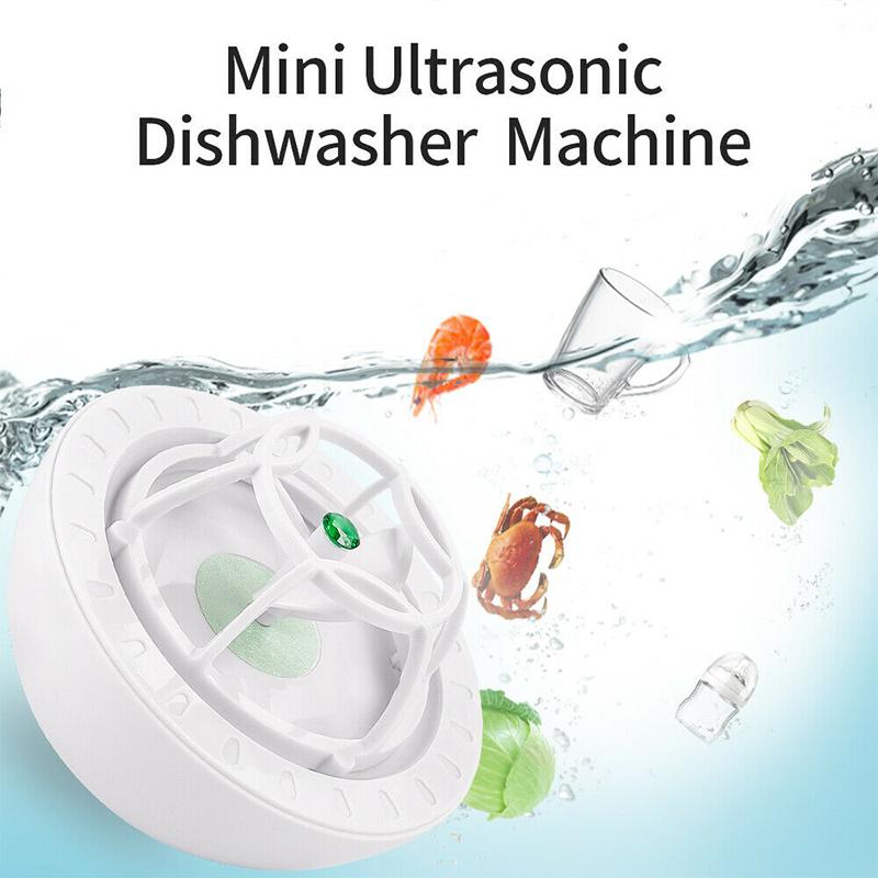 Compact USB-Powered Ultrasonic Cleaning Device for Dishes Glasses Jewelry & Produce 10W 5V Travel-Friendly Bowl Scrubber | Thomler