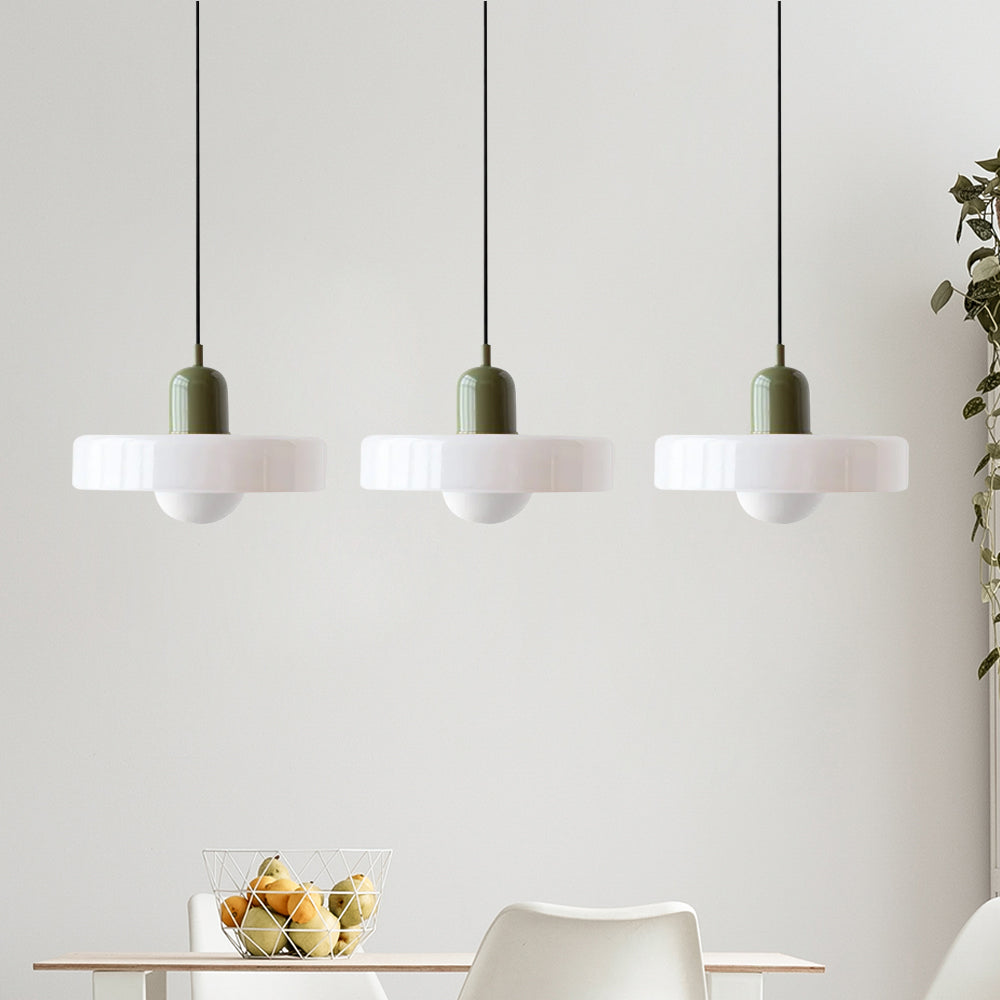Pendant Light Glass Shade 30.0 cm Bedroom Bedside Hanging Lamp Modern Minimalist Nordic Style Adjustable Ceiling Light | Thomler