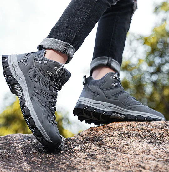 Cushioned High-Top Hiking Boots with Ankle Support for Men & Women – Waterproof Trail Shoes for Outdoor Adventures & Travel | Thomler