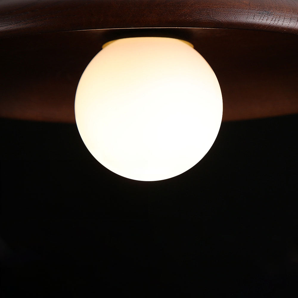 Ceiling Light Wood LED 15.0 cm Warm Light Living Room Bedroom Hallway Soft Ambient Lighting | Thomler