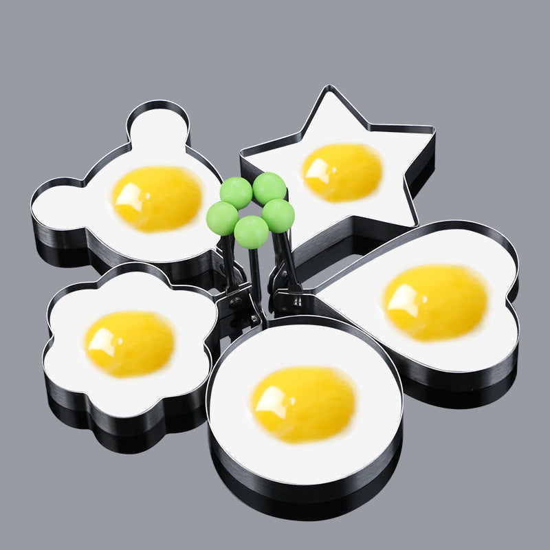 Silicone Breakfast Shaping Rings 10-Piece Set for Eggs Pancakes Omelets Kids Morning Meals Nonstick Easy-Release Kitchen Tools | Thomler