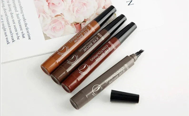 Precision Tip Brow Pencil Long-Lasting Waterproof Makeup for Natural Fuller Arches Microblading Effect | Thomler