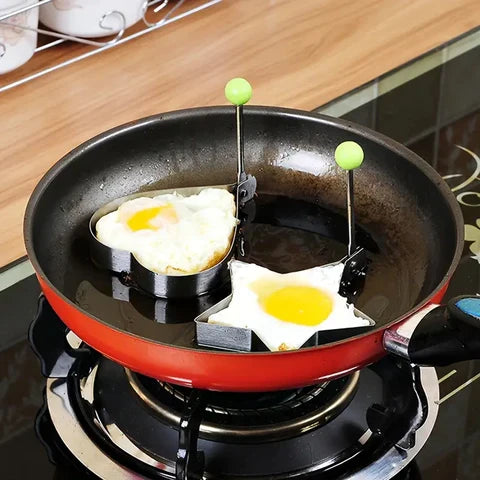Silicone Breakfast Shaping Rings 10-Piece Set for Eggs Pancakes Omelets Kids Morning Meals Nonstick Easy-Release Kitchen Tools | Thomler