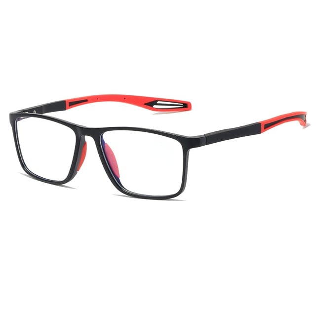 Reading Glasses Men Lightweight Rectangular Frame with Blue Light Filter and HD Vision Anti-Fatigue Lenses for Computer Work Daily Use | Thomler