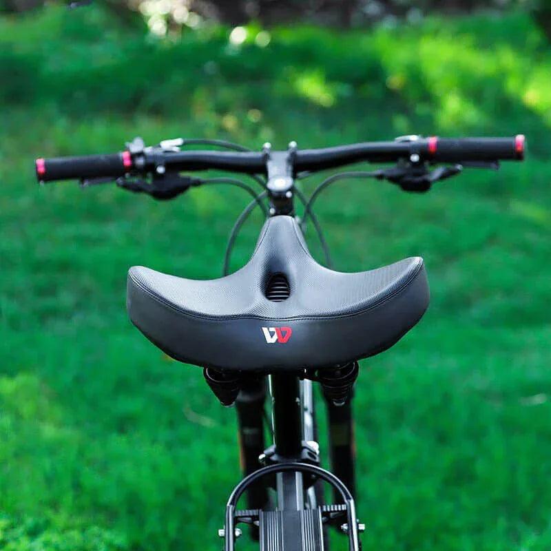 Wide Padded Bike Seat with Ergonomic Cutout Design for Comfort on Long Rides | Perfect for Cruiser, Mountain & Road Bicycles | Thomler