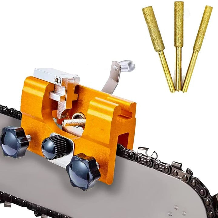 Portable Handheld Chainsaw Chain Sharpener Tool for All Bar Sizes 6-22 Inch Field Use Quick Tune-Up System Precision 30° Angle Guide for | Thomler