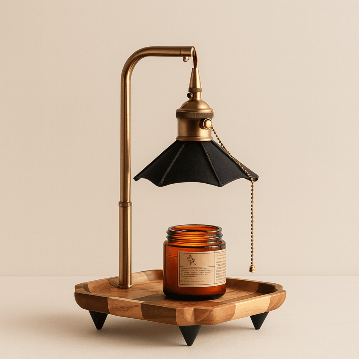 Vintage-Style Electric Wax Warmer with LED Light for Scented Candles – Flameless Melter for Bedroom, Living Room & Home Decor | Thomler